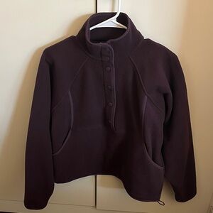 Outdoor Voices Deep Purple Fleece Pullover
